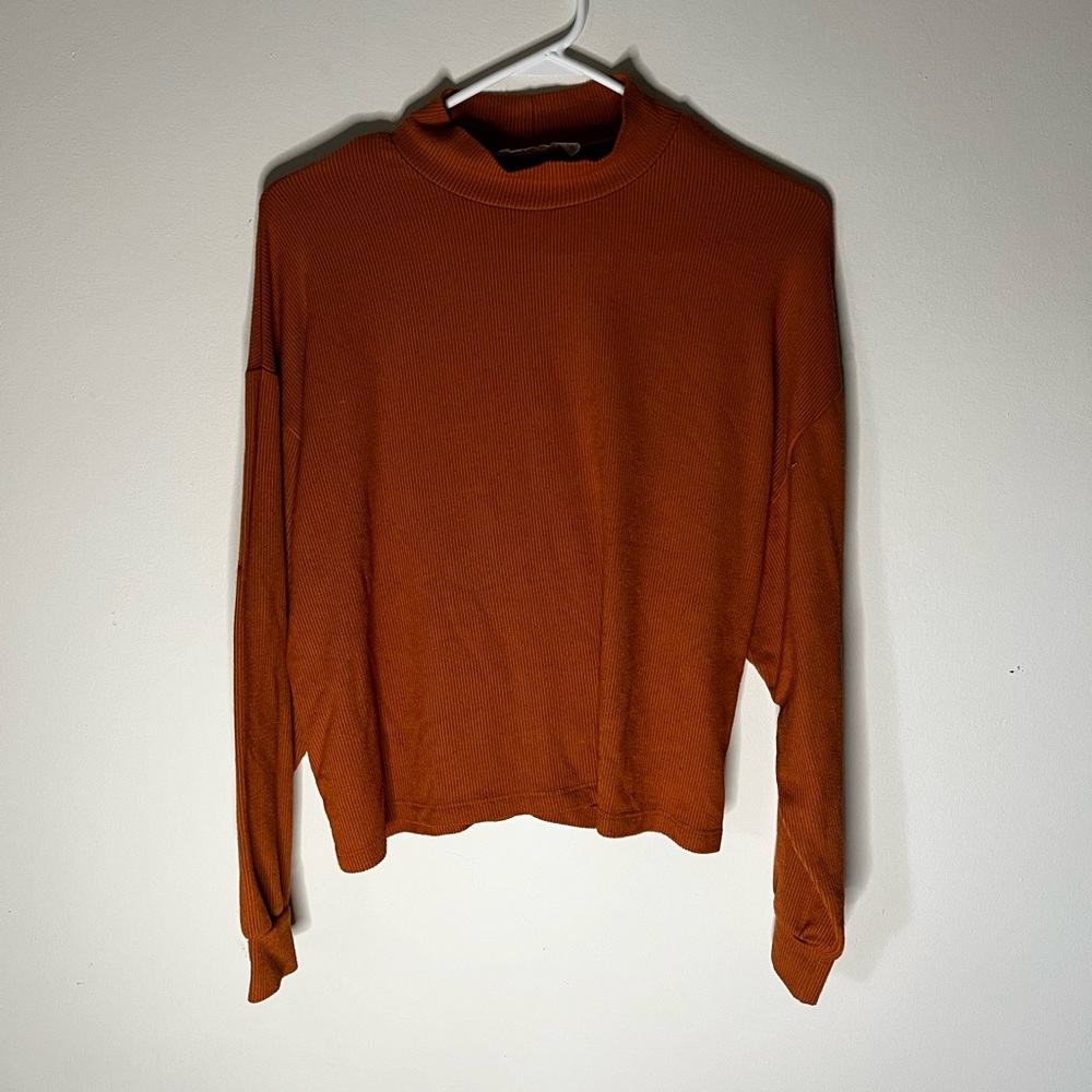 Burnt Orange Mockneck | Size L